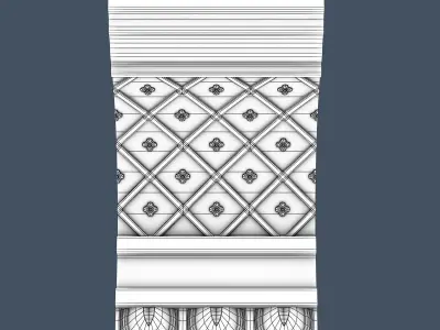 Decorative Crown Molding 3D model buy