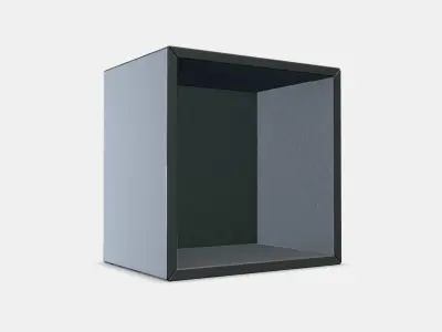 EKET Wall-mounted shelving unit Low-poly 3D model