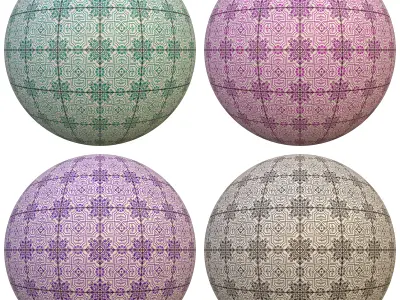 tile patterned 131-seamless-4k-pbr  3D model