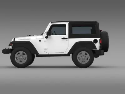 Jeep Wrangler Rubicon 2007 3D model