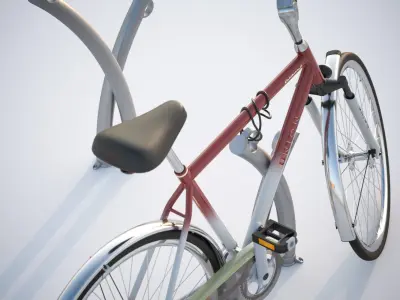 Bike rack 3D model