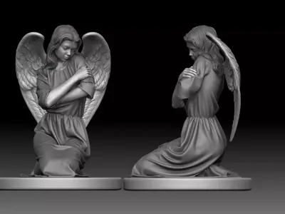 Kneeling Angel  3D print model
