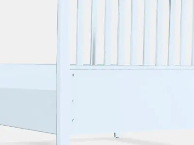IDANAS Bed frame 2 Low-poly 3D model