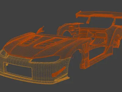 Neo Style GT Body Kit for GT6 S15 Silvia Base Low-poly 3D model