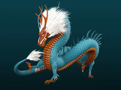 Dragon Asia 3D model