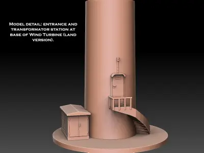 Wind Turbine 3D print model