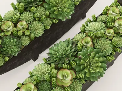 Rh Cast metal trough 3D model