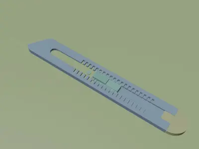 Paper Cutter Low-poly 3D model