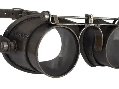 Postapocaliptico Glasses Low-poly 3D model