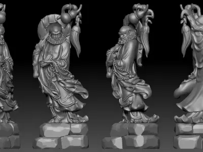Bodhidharma  3D print model