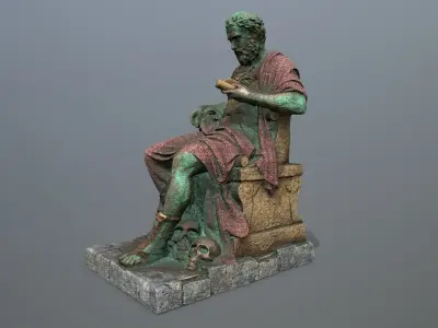 statue 1 Low-poly 3D model