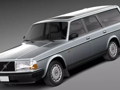 Volvo 240 Estate EU 1993 3D model
