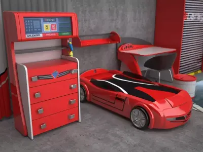  Biturbo Furniture set by Cilek 3D model