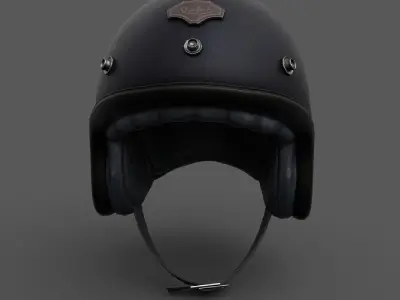 Helmet racer Generic sport scifi human ver2 Low-poly 3D model