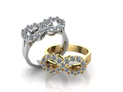 Ring woman 8 3d model 3D print model