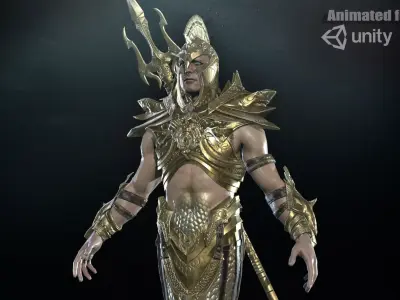 Atlant Low-poly 3D model