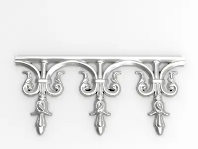 Roof ornement friezes tulip pattern HD model for CNC or Printer 3D print model