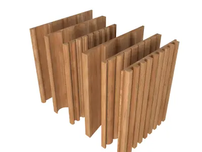 Wood Panels - Winchester - Fluted   3D model