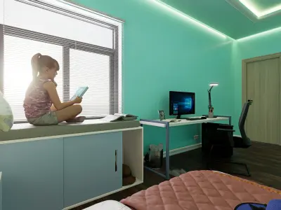 Amazing Children Room 3D Model 3D model