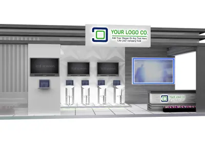 Booth Exhibition Stand a563b 3D model