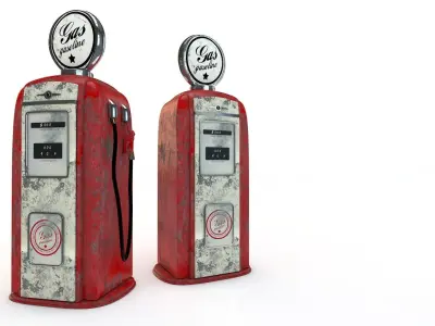 Vintage Gas Pump 3D model