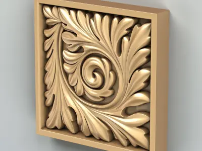 Square rosette 018 3D model