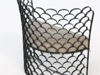 Arteriors Vero Contemporary Chair 3D model