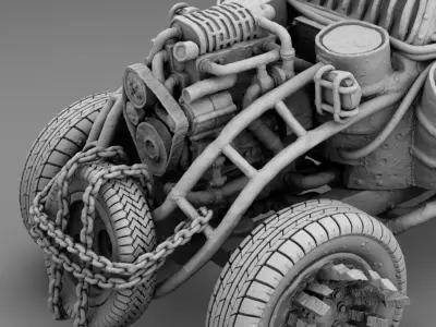 Mad Car 3D print model