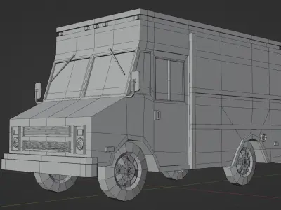 Chevrolet P30 Paso Van 1990 Low-poly 3D model