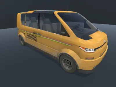 Texi Car Pack Low-poly 3D model