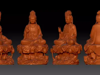 Guanyin Bodhisattva  3D print model