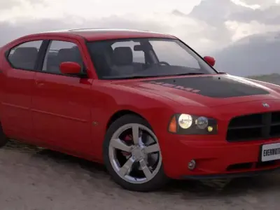 Car   Dodge Red 3D model