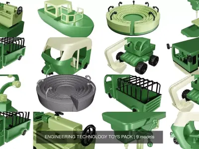 ENGINEERING TECHNOLOGY TOYS PACK 3D Model Collection