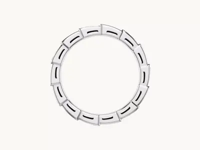 BULGARI - SERPENTI VIPER - RING - DEMI PAVED DIAMONDS 3D print model