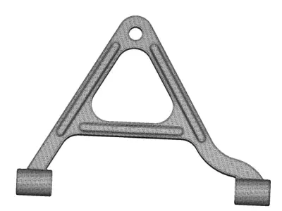 Rusty Automotive Suspension Arm 3D model