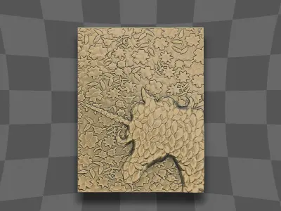 The unicorn decoration 3D print model