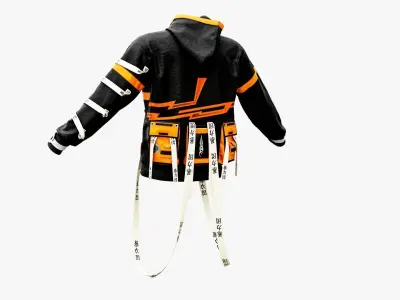 HipHop Hoodie Low-poly 3D model