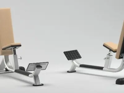 GYM Benches Set 3D model