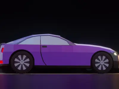 LOW POLY CAR Low-poly 3D model 25