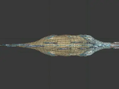 Stegosaurus dinosaur Low-poly 3D model