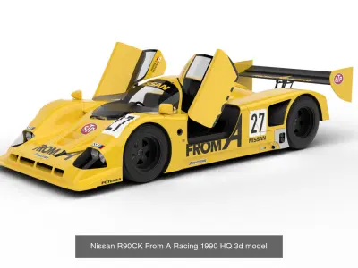 Pack Nissan R90CK Racing 1990 HQ interior