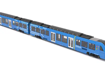 Alstom Coradia iLint 54 Hydrogen Train 3D model