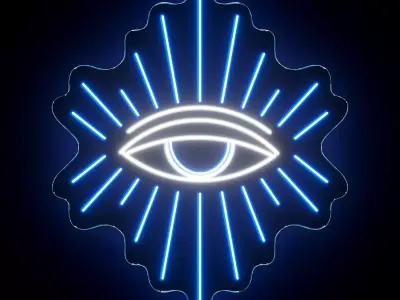 Eye Neon Sign 3D model