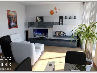 Clock Butterflies 3D model