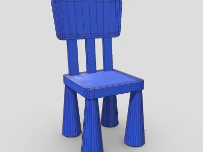 CC0 - Chair 9 Free low-poly 3D model