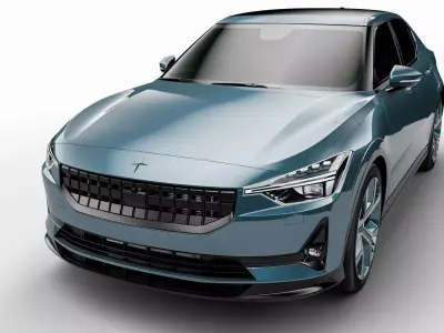 Polestar 2 2020 electric coupe 3D model