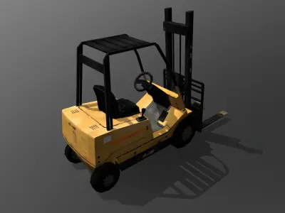 Forklift Low-poly 3D model