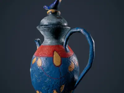 Old Vase Antique HDRP Low-poly 3D model