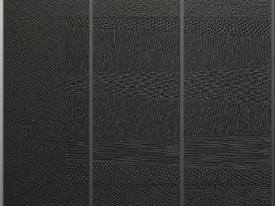 Collection Wood Wall Sculpture 3 3D model