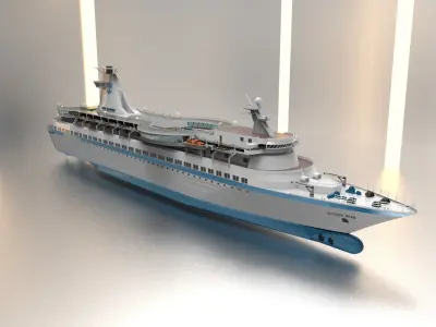 Cruise Ship Royal caribbean Sun Viking 3D model